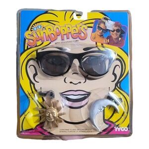 Vintage Sunboppers Sun & Moon Sunglass Ornaments Accessories Tyco Playtime 1994